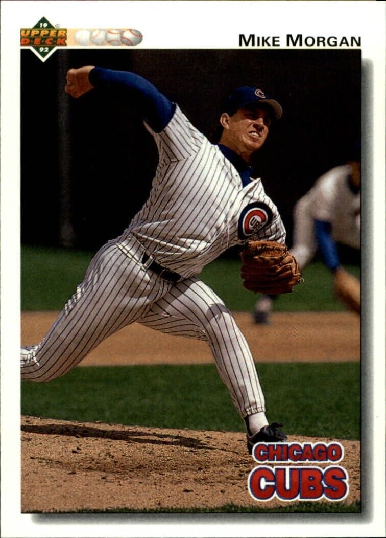 Mike Morgan 1992 Upper Deck MLB #703 Baseball Card Chicago Cubs