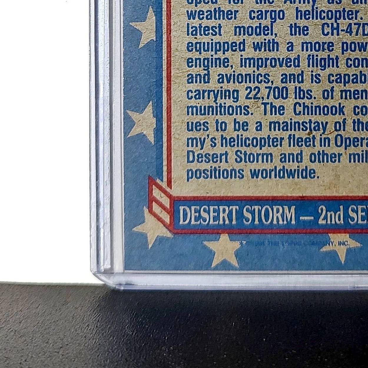 CH-47 Chinook 1991 Topps Desert Storm #125 Card
