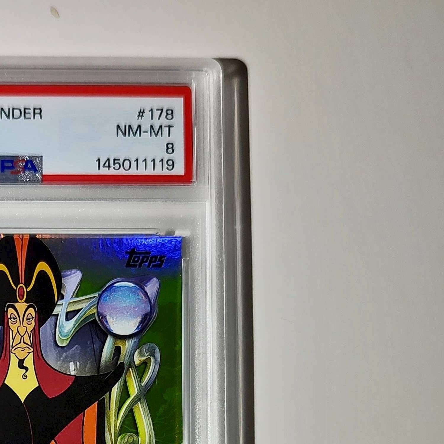 Jafar 2025 Topps Disney Wonder #178 Card Aladdin PSA 8