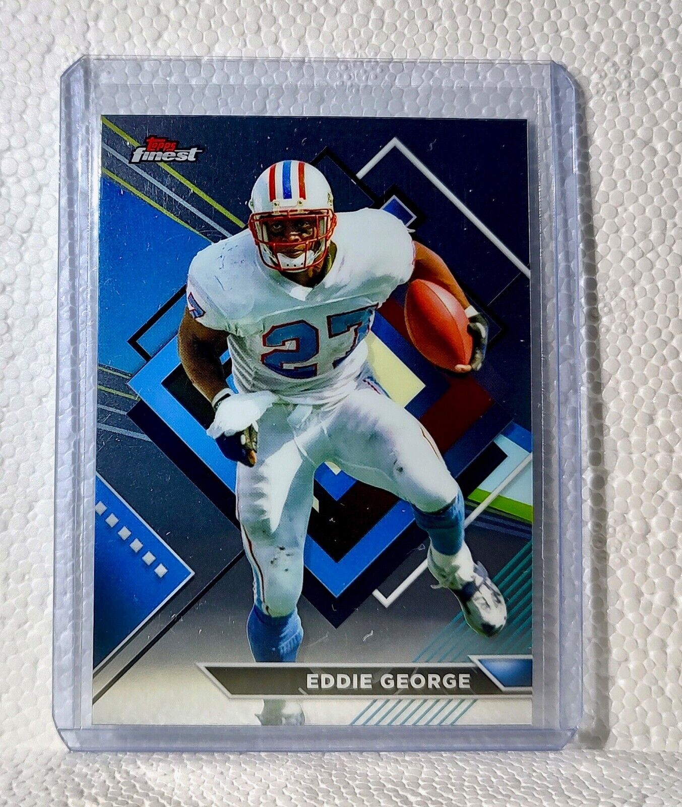 Eddie George 2023 Topps Finest NFL #245 Football Card Tennessee Titans