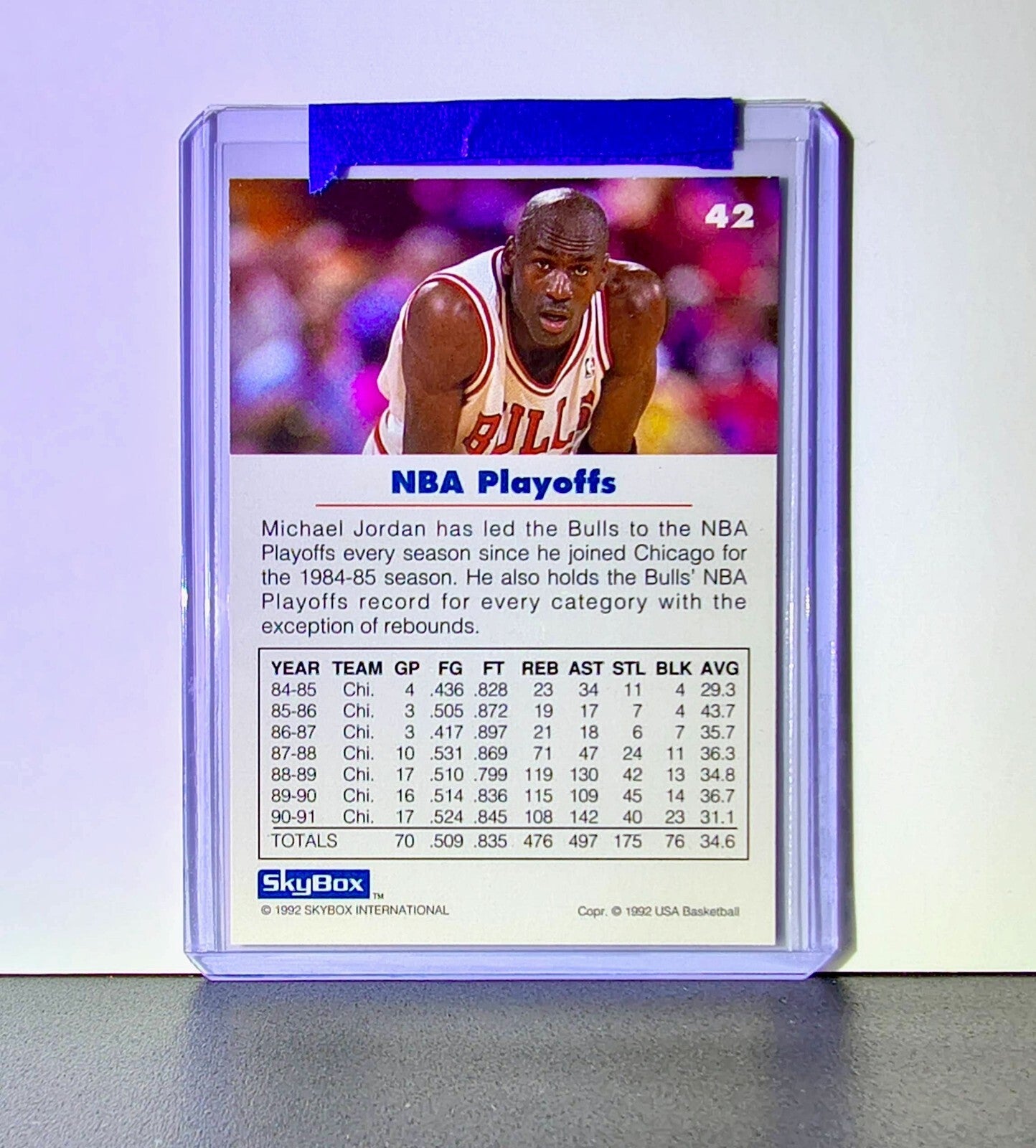 Michael Jordan 1992-93 Skybox USA Basketball #42 Basketball Card Chicago Bulls