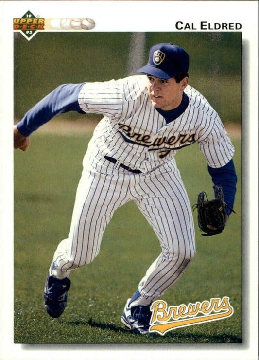 Cal Eldred 1992 Upper Deck MLB #477 Baseball Card Milwaukee Brewers