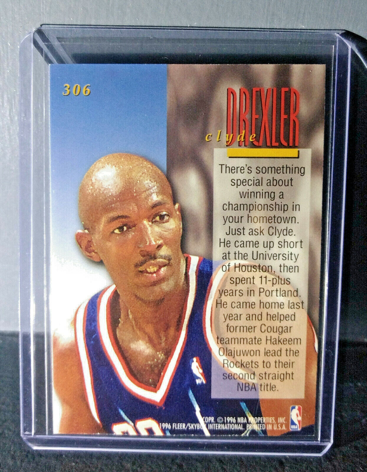 1995-96 Clyde Drexler #306 Ultra Encore Basketball Card 