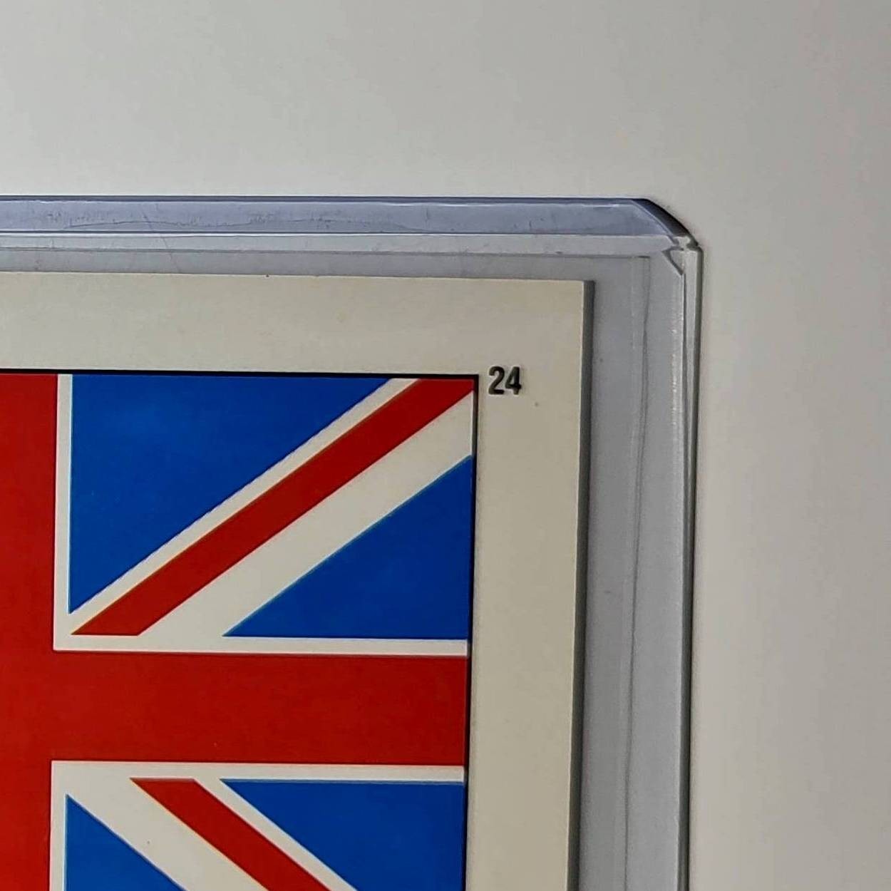 UK Flag 1991 Topps Desert Storm #24 Sticker Card