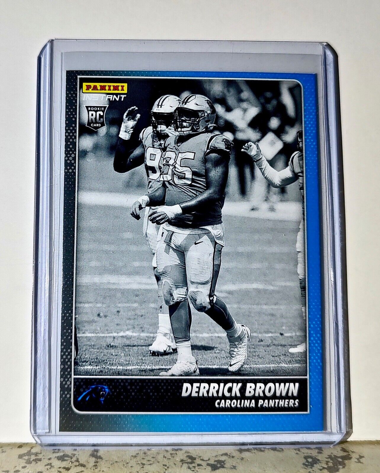 Derrick Brown 2020 Panini NFL #6 Black and White Rookies Card Panthers 1 of 518