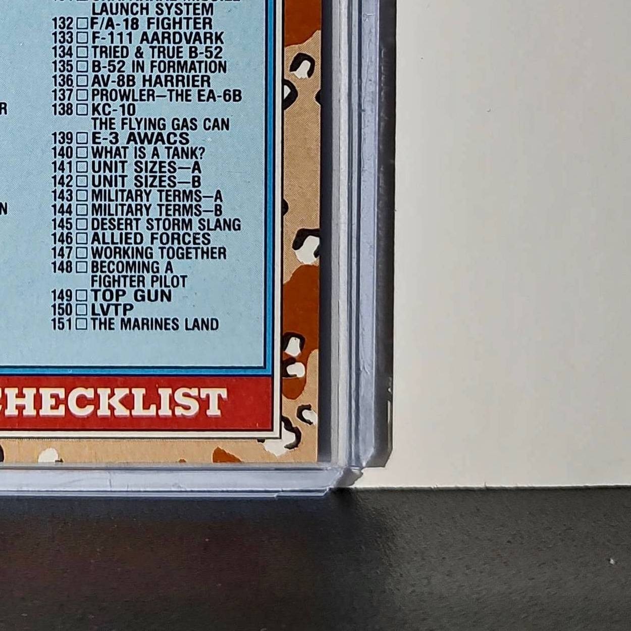 Checklist: 89–176 1991 Topps Desert Storm #176 Card