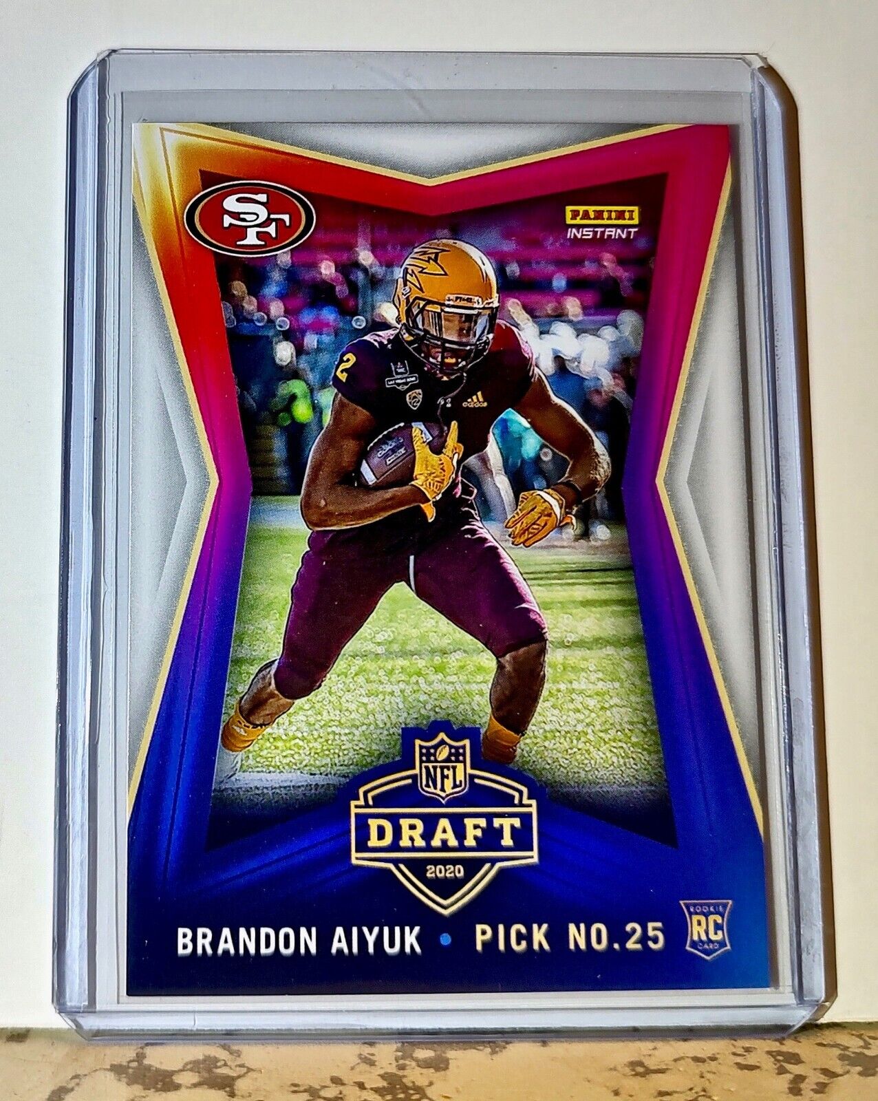 Brandon Aiyuk 2020 NFL Draft Night NFL #25 Football Card 49ers 1 of 514