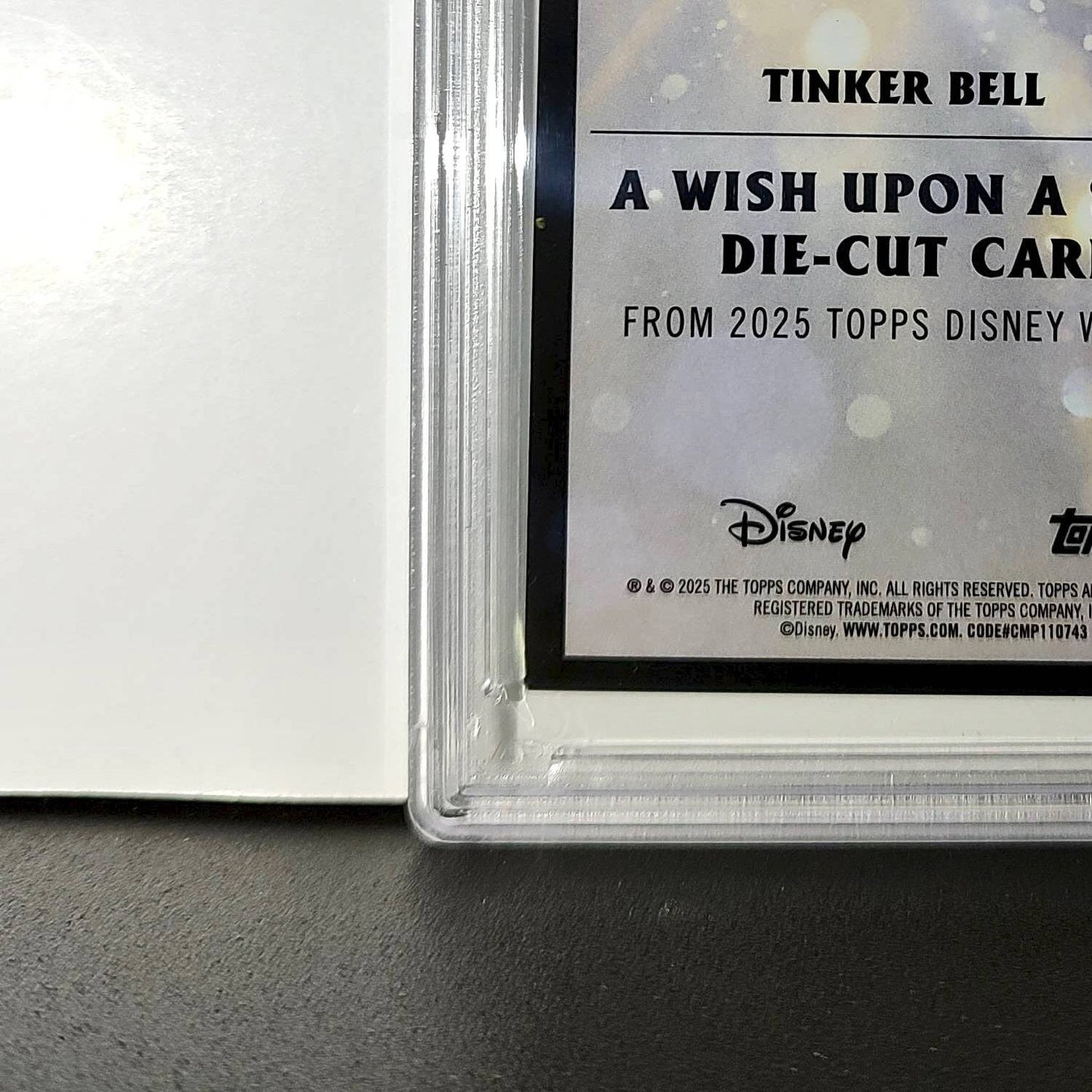 Tinker Bell 2025 Topps Chrome Disney #W-7 Wish Upon A Star Die Cut PSA 9