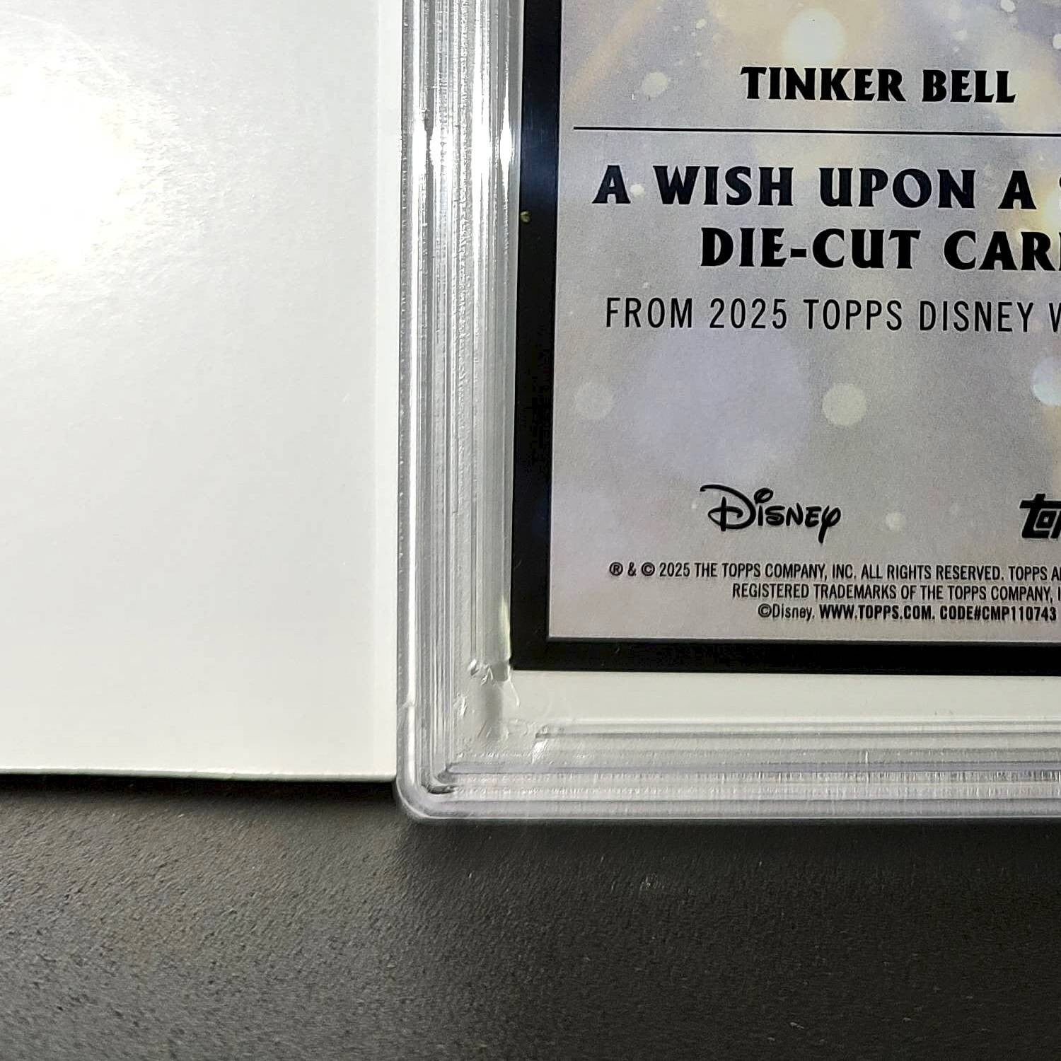 Tinker Bell 2025 Topps Chrome Disney #W-7 Wish Upon A Star Die Cut PSA 9