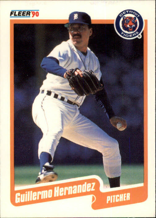 1990 Guillermo Hernandez Fleer Baseball Card #605