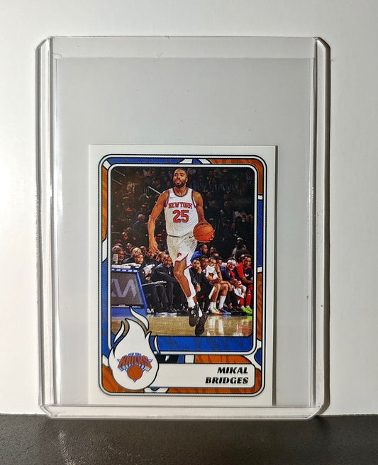 Mikal Bridges 2024-25 Panini NBA #230 Sticker Card New York Knicks