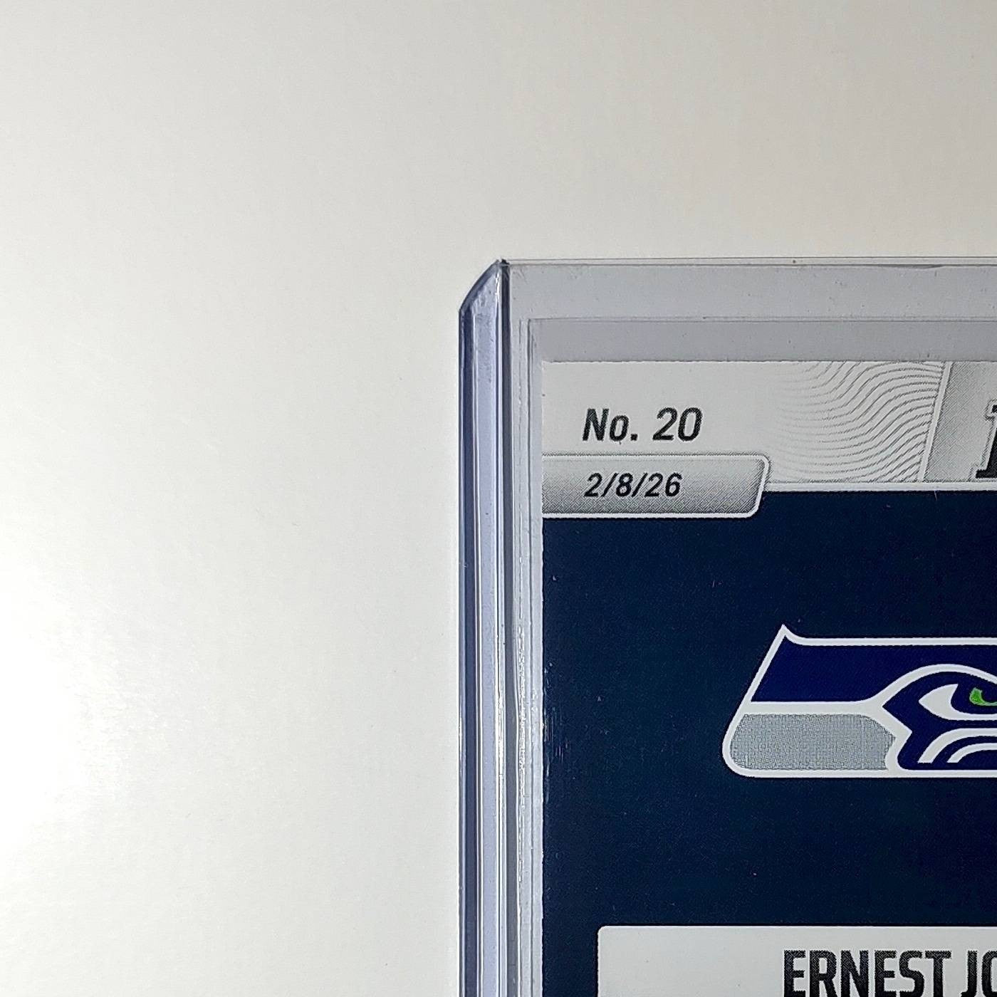 Ernest Jones 2026 Panini NFL Super Bowl LIX Champions #20 Card Seattle Seahawks