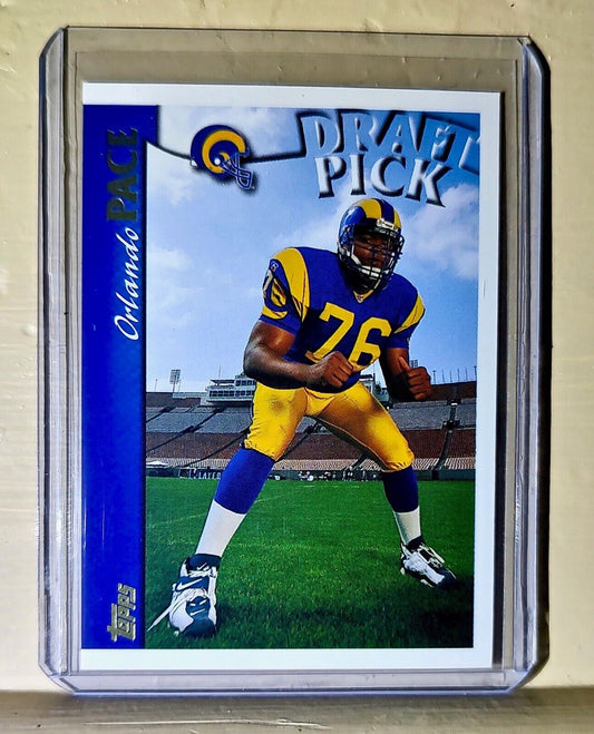 Orlando Pace 1997 Topps Draft Pick #400 NFL Rookie Card Rams