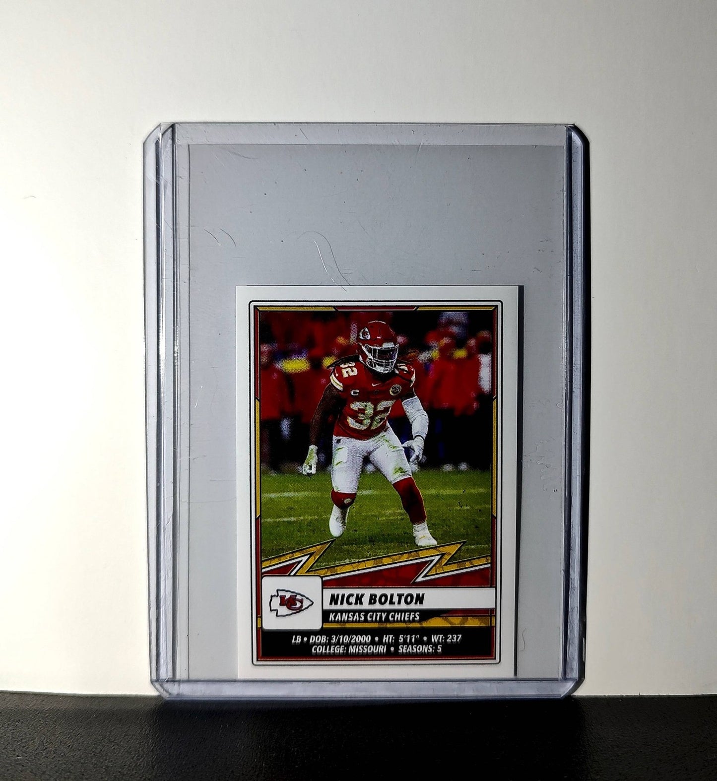 Nick Bolton 2025 Panini NFL #257 Sticker Kansas City Chiefs