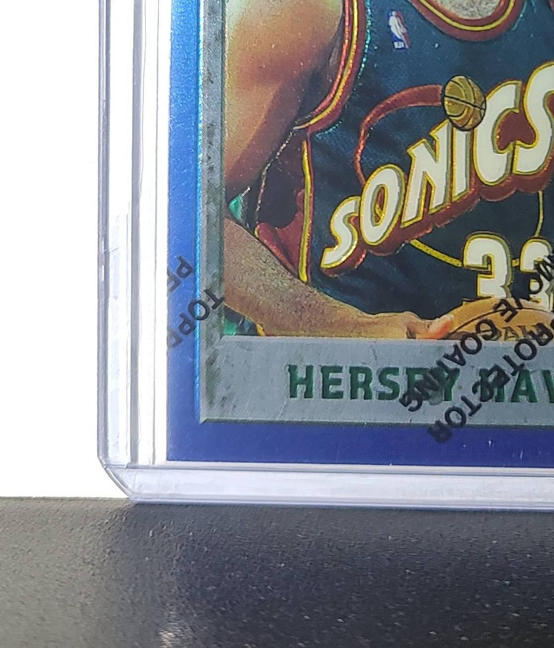 Hersey Hawkins 1995-96 Topps Finest NBA #235 Card SuperSonics