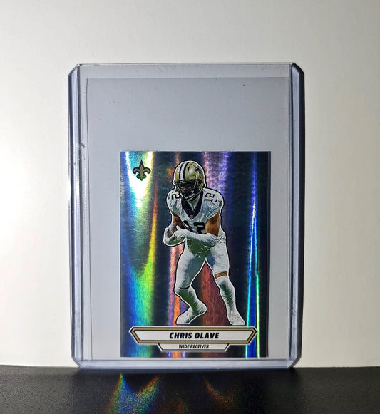 Chris Olave 2025 Panini NFL #459 Foil Sticker New Orleans Saints