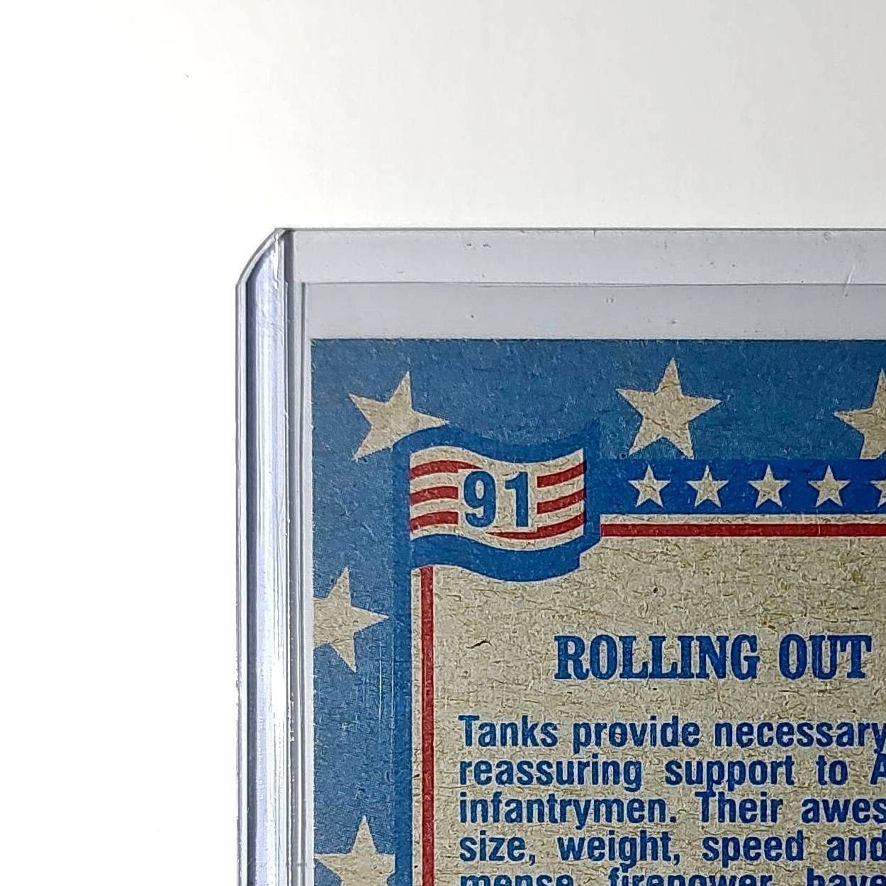 Rolling Out 1991 Topps Desert Storm #91 Card