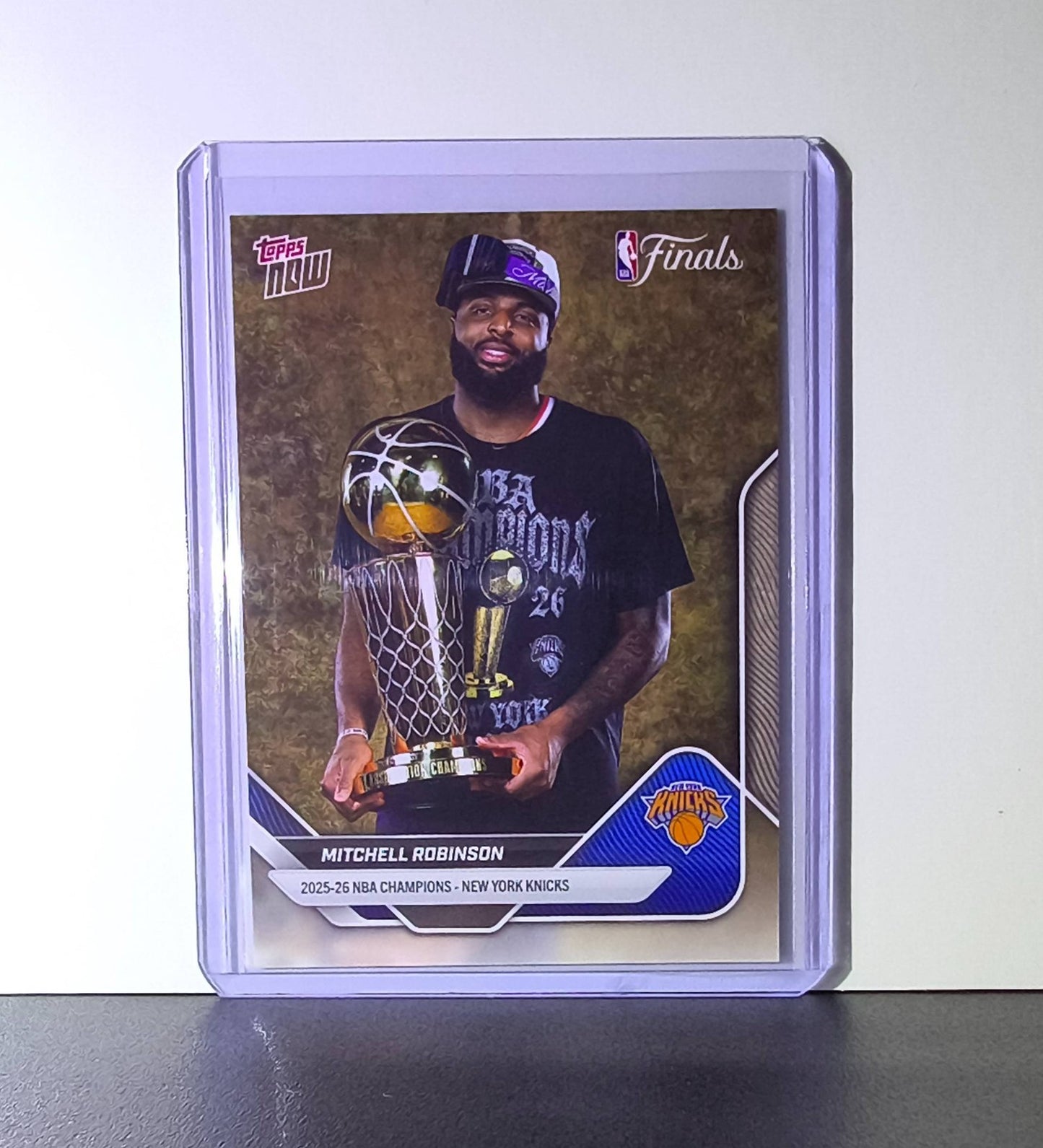 Mitchell Robinson 2026 Topps Now NBA Champions #C8-SP Card New York Knicks