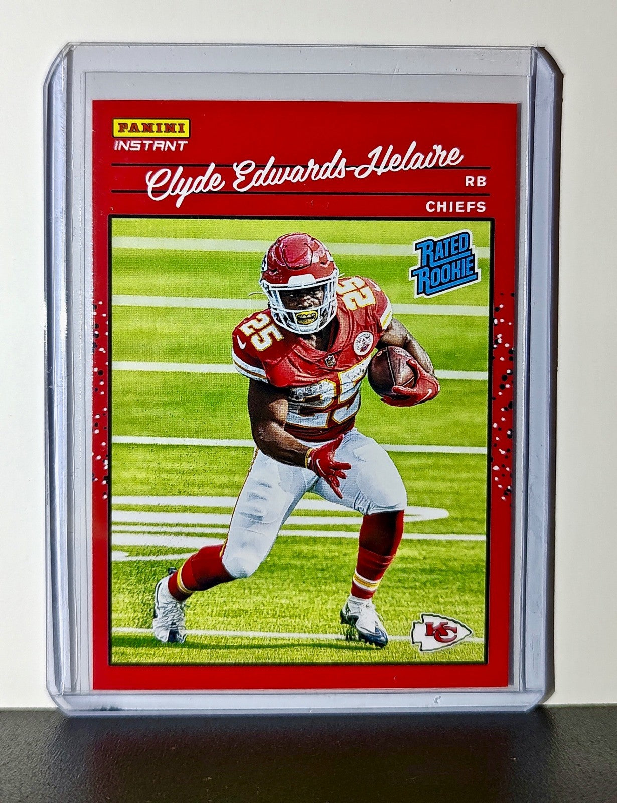 Clyde Edwards-Helaire Rookie 2020 Panini NFL #12 Rated Rookie Kansas City Chiefs