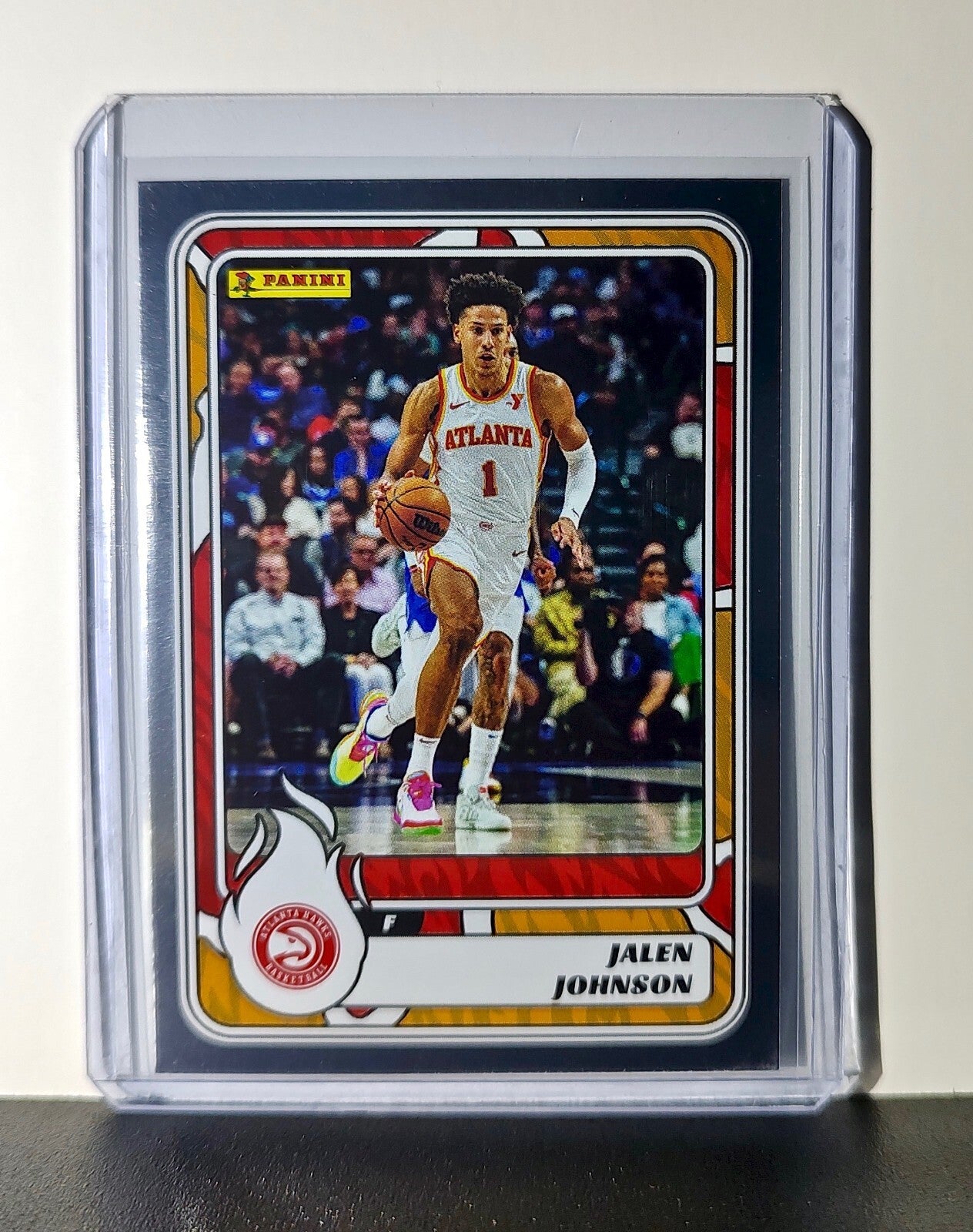Jalen Johnson 2024-25 Panini NBA #58 Foil Sticker Card Atlanta Hawks