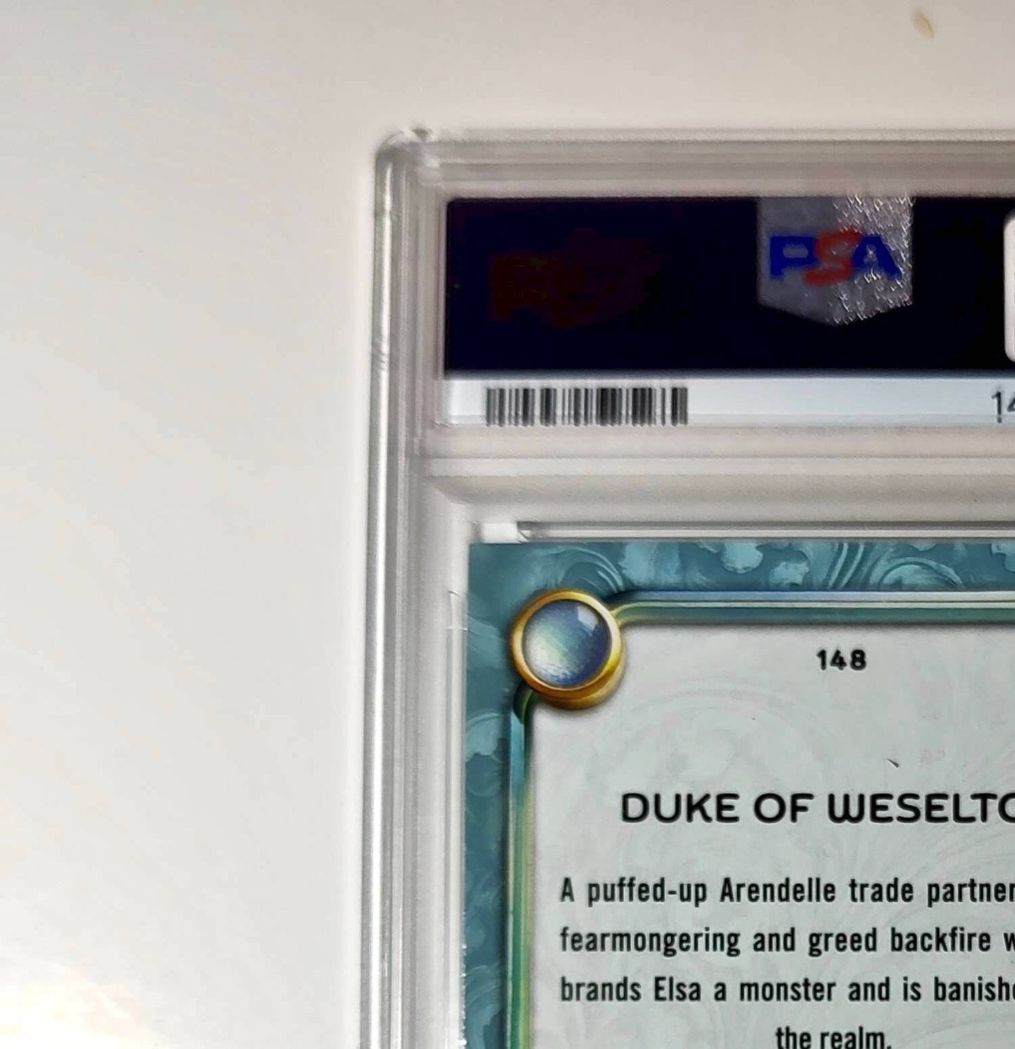 Duke of Weselton 2025 Topps Disney Wonder #148 Diamond Card Frozen PSA 7