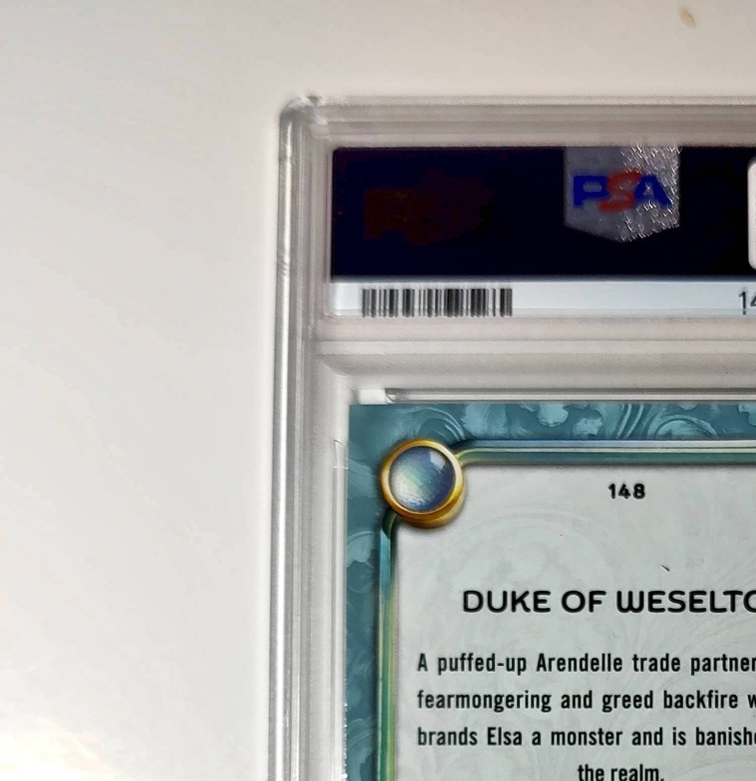 Duke of Weselton 2025 Topps Disney Wonder #148 Diamond Card Frozen PSA 7