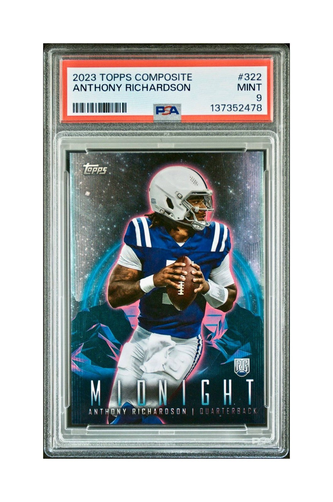 Anthony Richardson 2023 Topps Midnight Rookie #322 PSA 9 Mint
