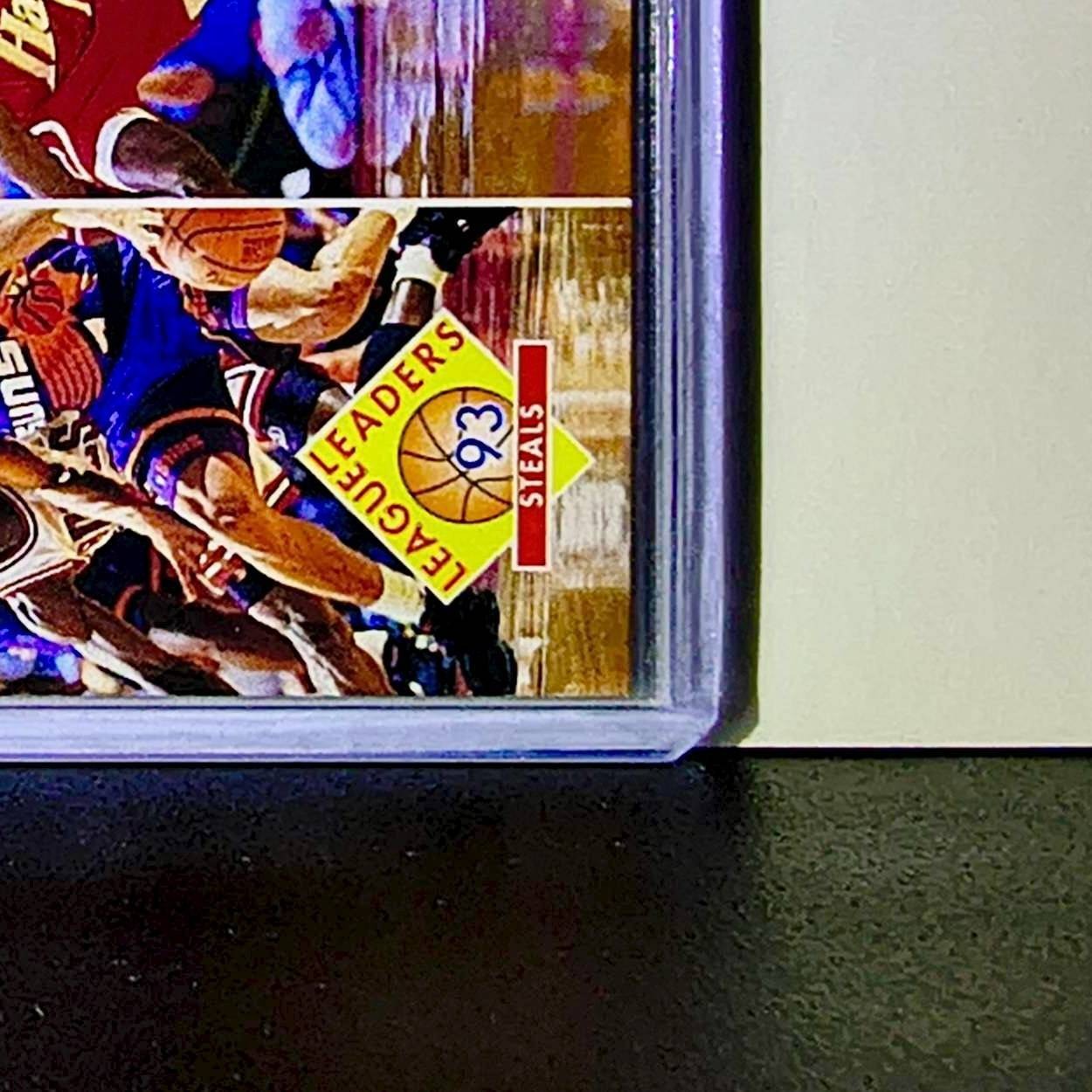 Michael Jordan Blaylock Stockton 1993-94 NBA Hoops League Leaders #289 Bulls