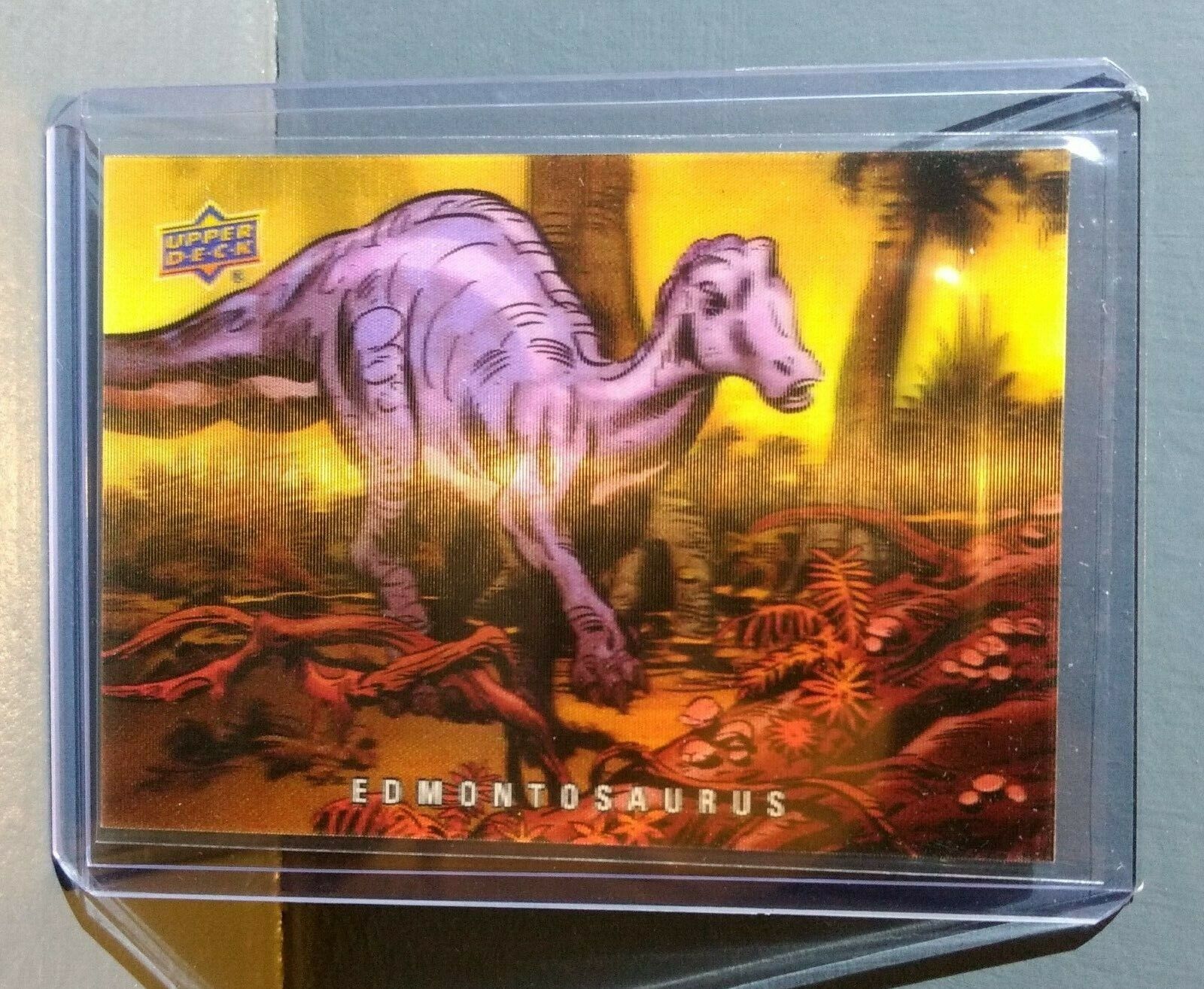 2015 Upper Deck Dinosaurs 3-D Lenticular Edmontosaurus #9 Trading Card