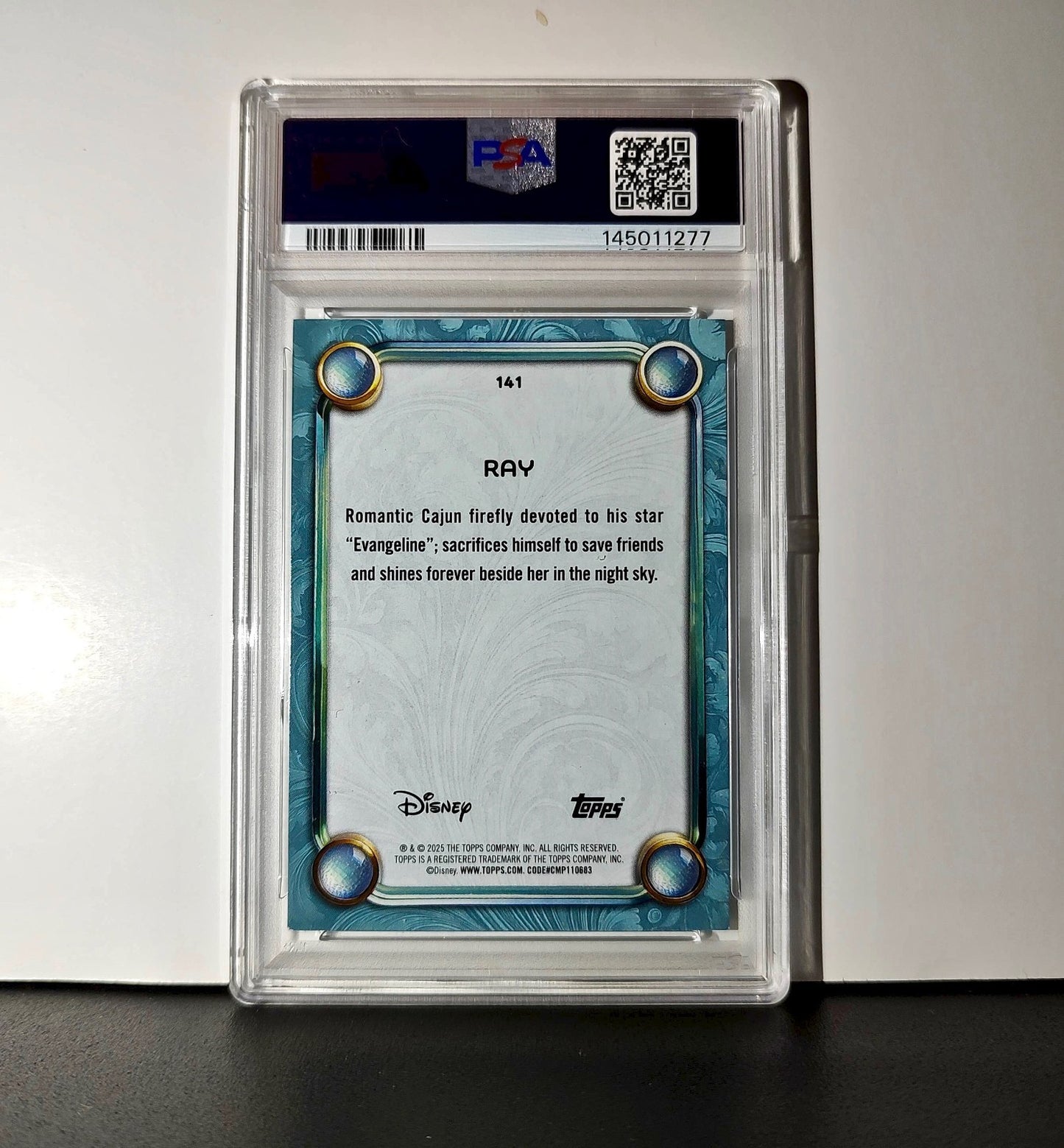 Ray 2025 Topps Disney Wonder #141 Diamond Card The Princess and the Frog PSA 9