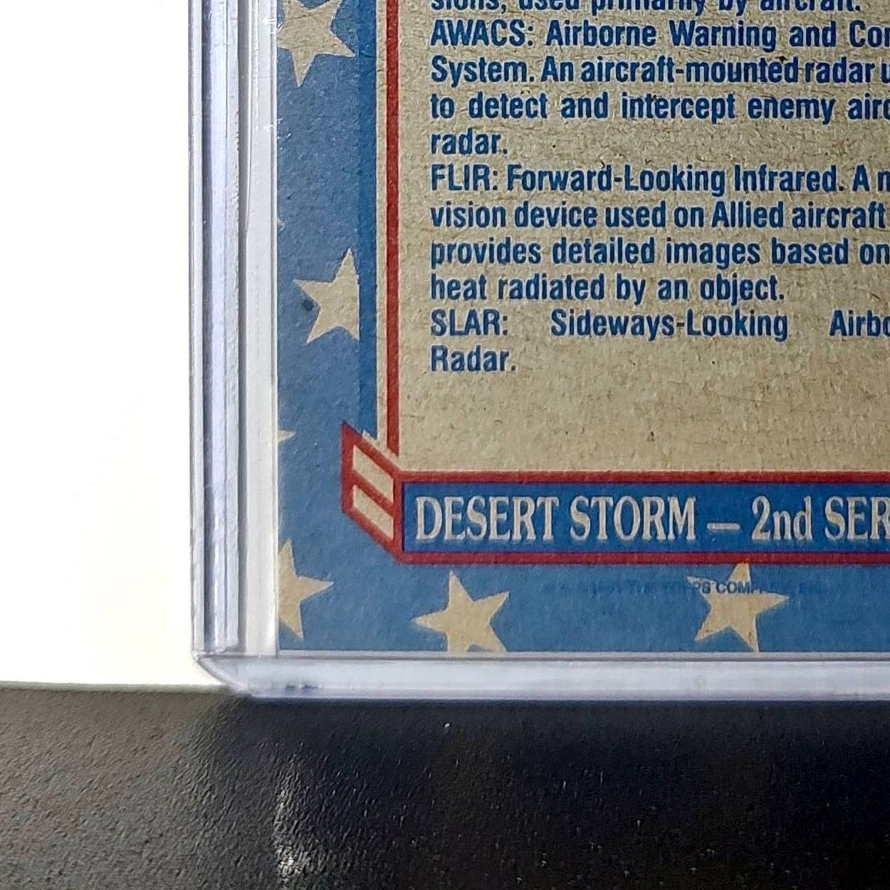 Military Terms – A 1991 Topps Desert Storm #143 Card