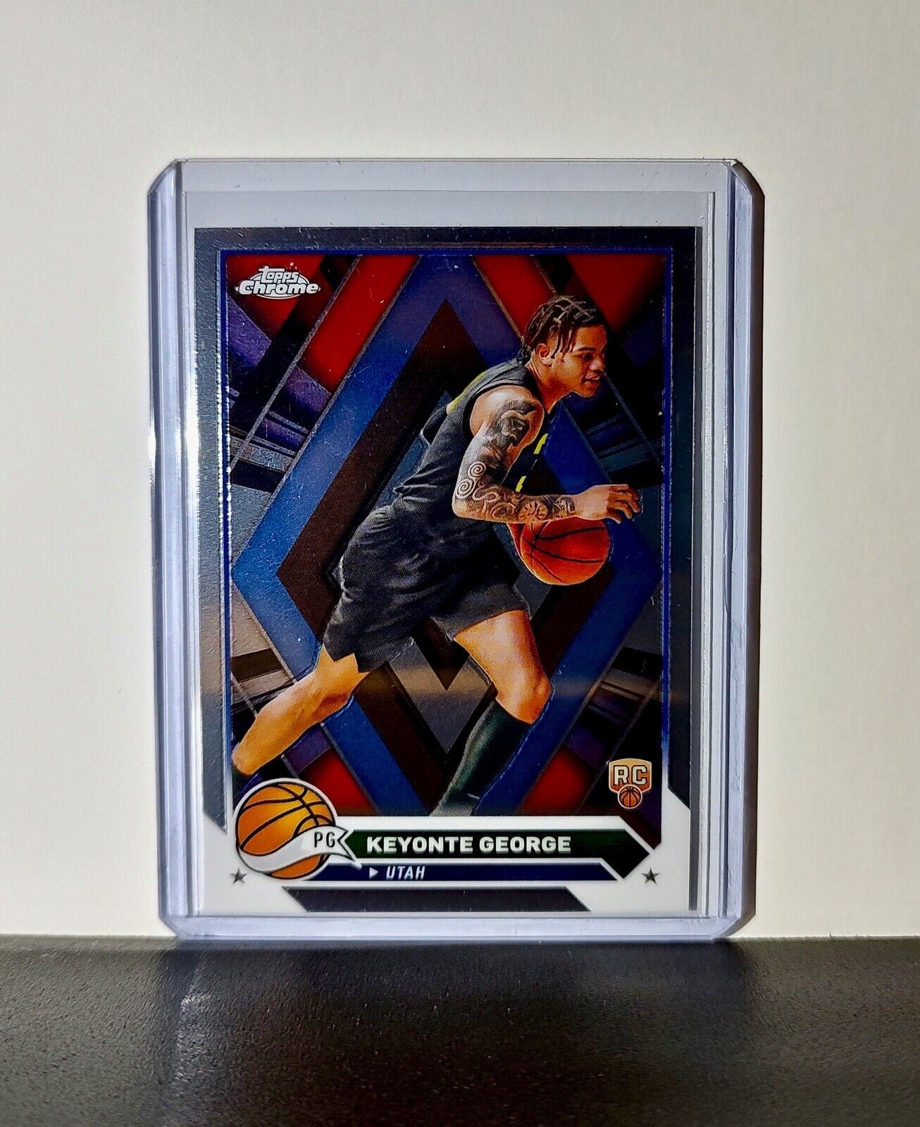 Keyonte George 2023-24 Topps Chrome NBA #153 Rookie Card Utah Jazz