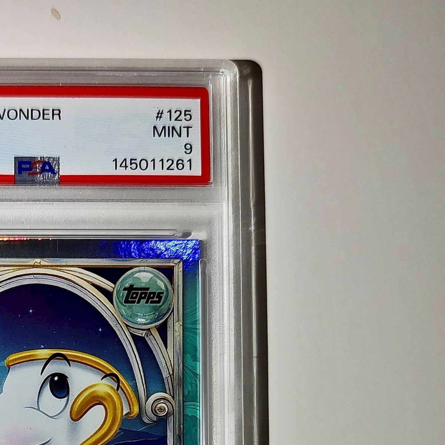 Chip 2025 Topps Disney Wonder #125 Diamond Card Beauty and the Beast PSA 9