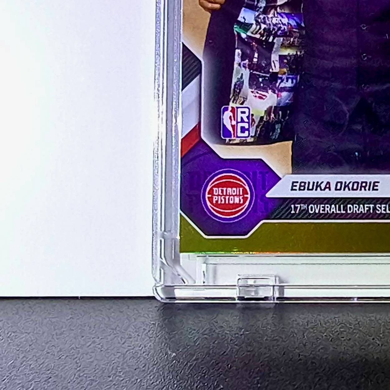 Ebuka Okorie Rookie 2026-27 Topps NBA Draft EOKO Gold Foil 41/50 Detroit Pistons