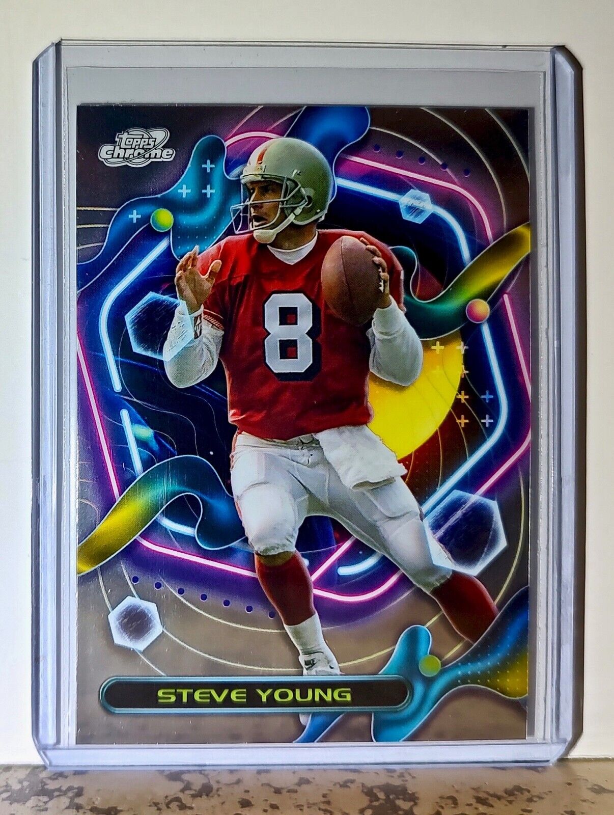 Steve Young 2023 Topps Chrome Cosmic NFL #295 Football Card San Francisco 49ers
