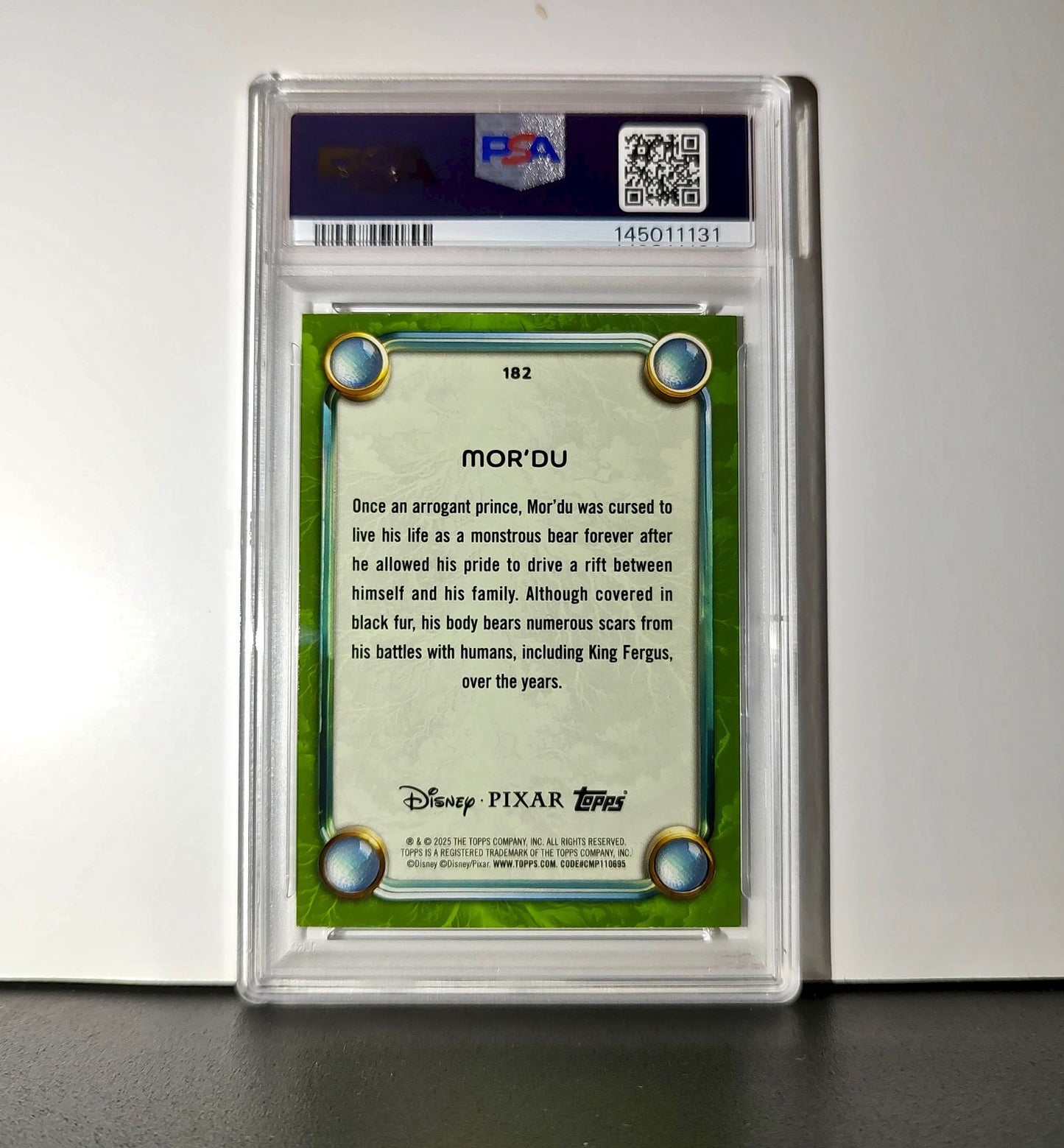 Mor'Du 2025 Topps Disney Wonder #182 Card Brave PSA 9 Mint
