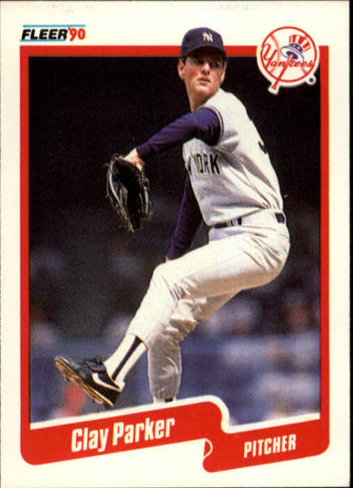 1990 Clay Parker Fleer Baseball Card #451