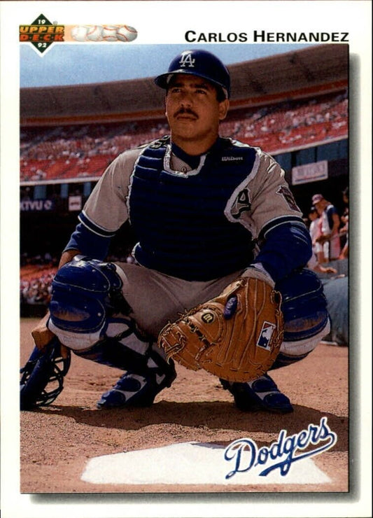 Carlos Hernandez 1992 Upper Deck MLB #797 Baseball Card Los Angeles Dodgers