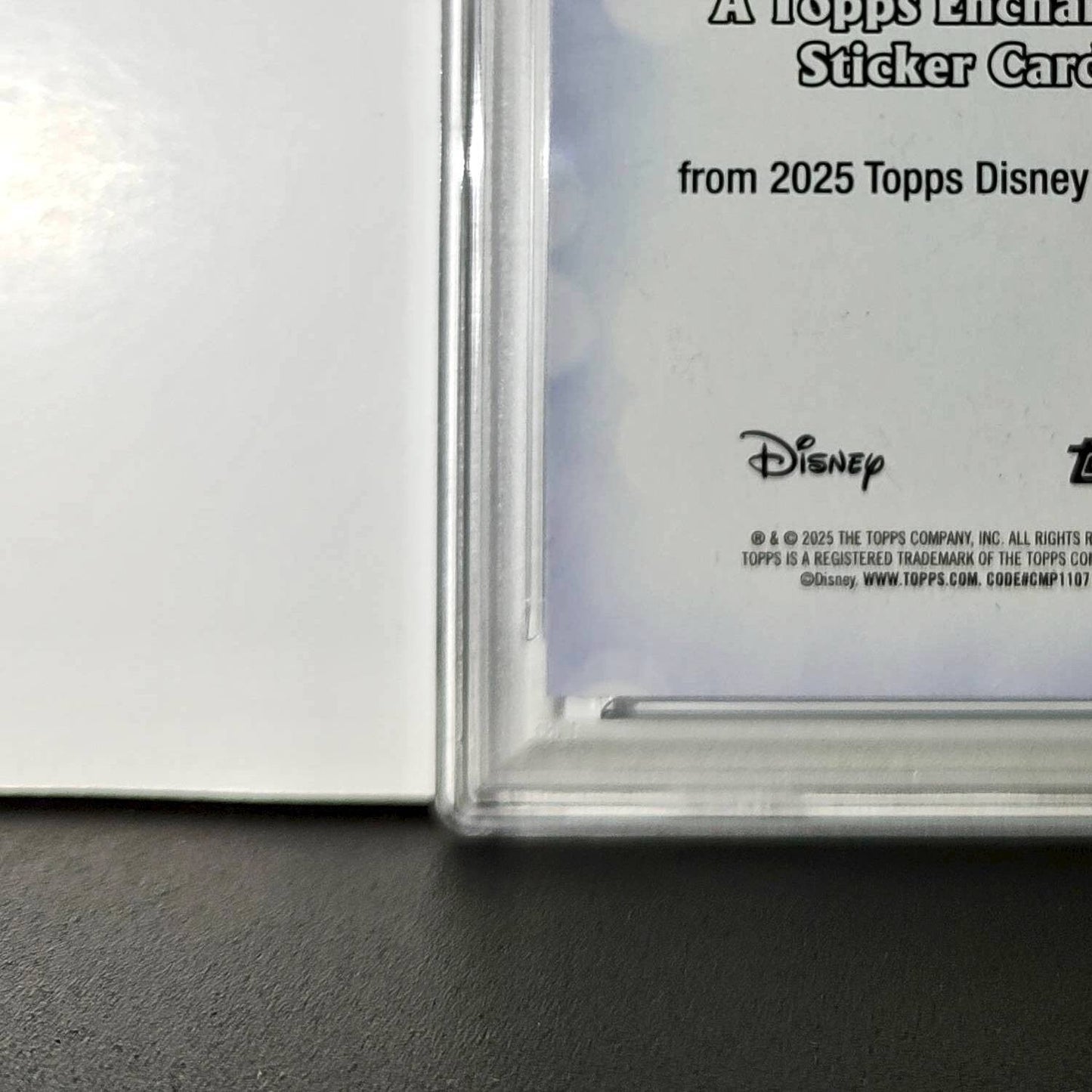 Alice 2025 Topps Disney #ES-6 Enchanted Sticker Card Alice in Wonderland PSA 9