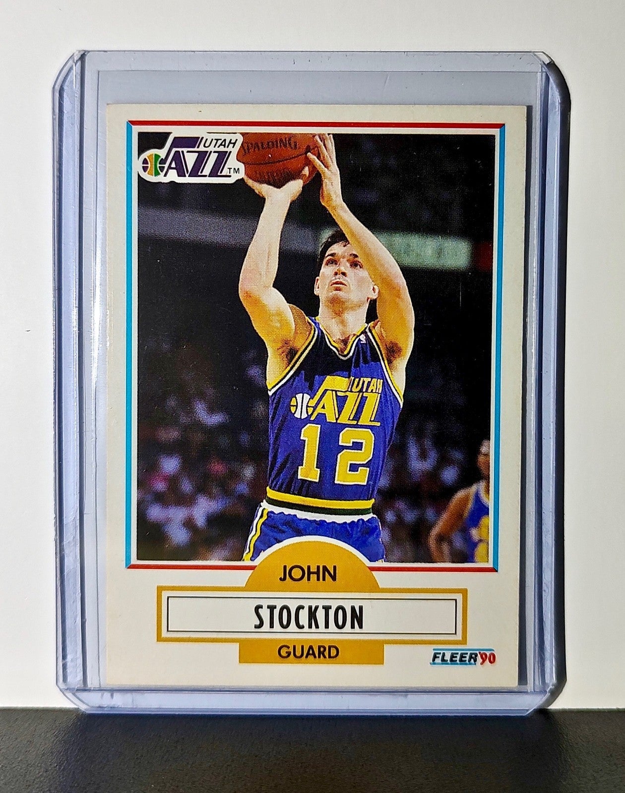 John Stockton 1990 Fleer NBA #189 Card Utah Jazz