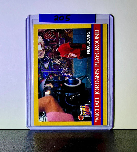 Michael Jordan 1990-91 NBA Hoops Jordan's Playground #382 Basketball Card Bulls