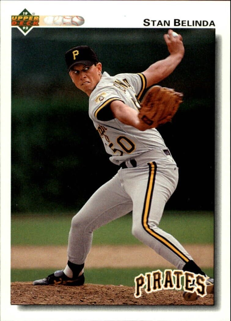 Stan Belinda 1992 Upper Deck MLB #202 Baseball Card Pittsburgh Pirates