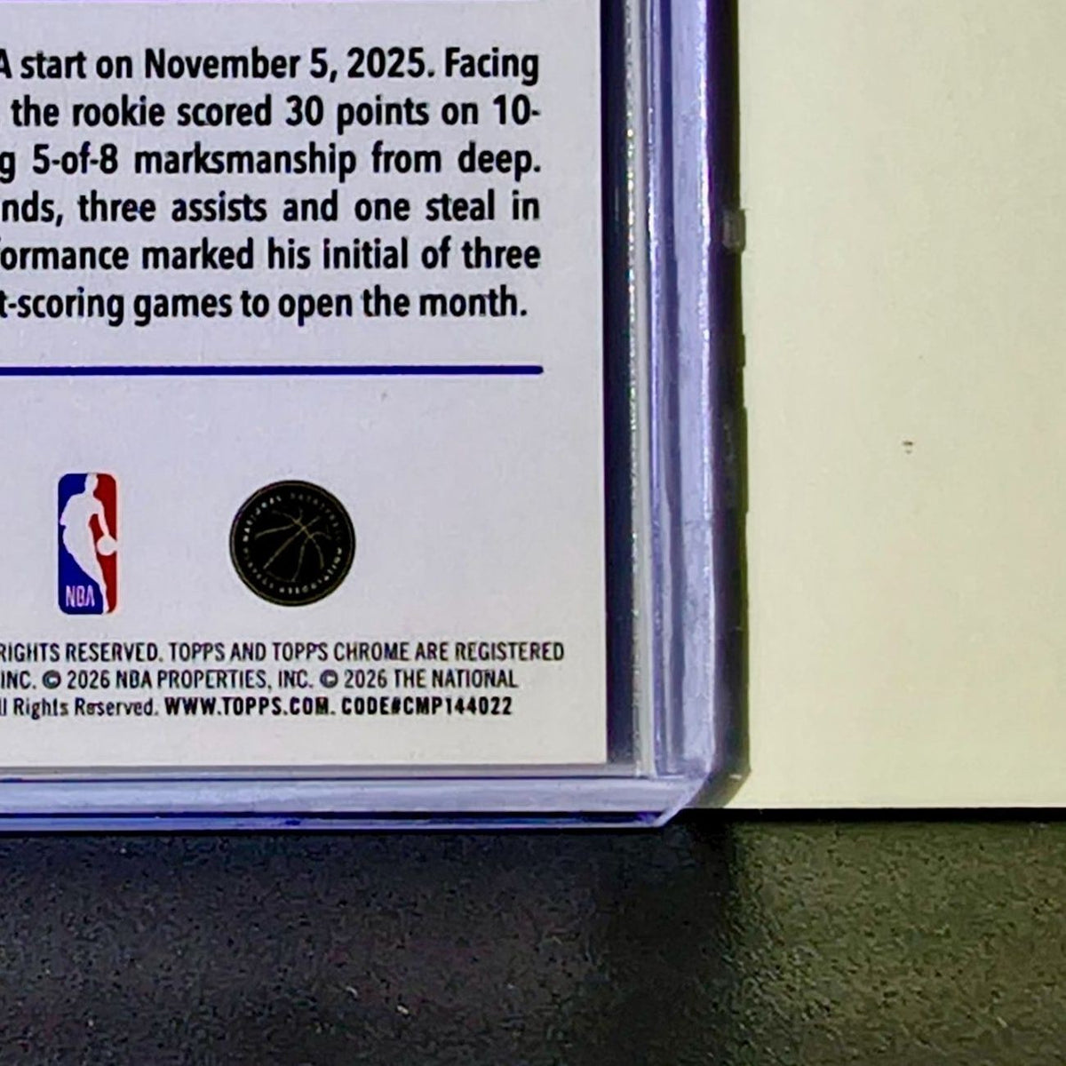 Will Richard Rookie 2025-26 NBA Topps Chrome Update #196 Card State Warriors