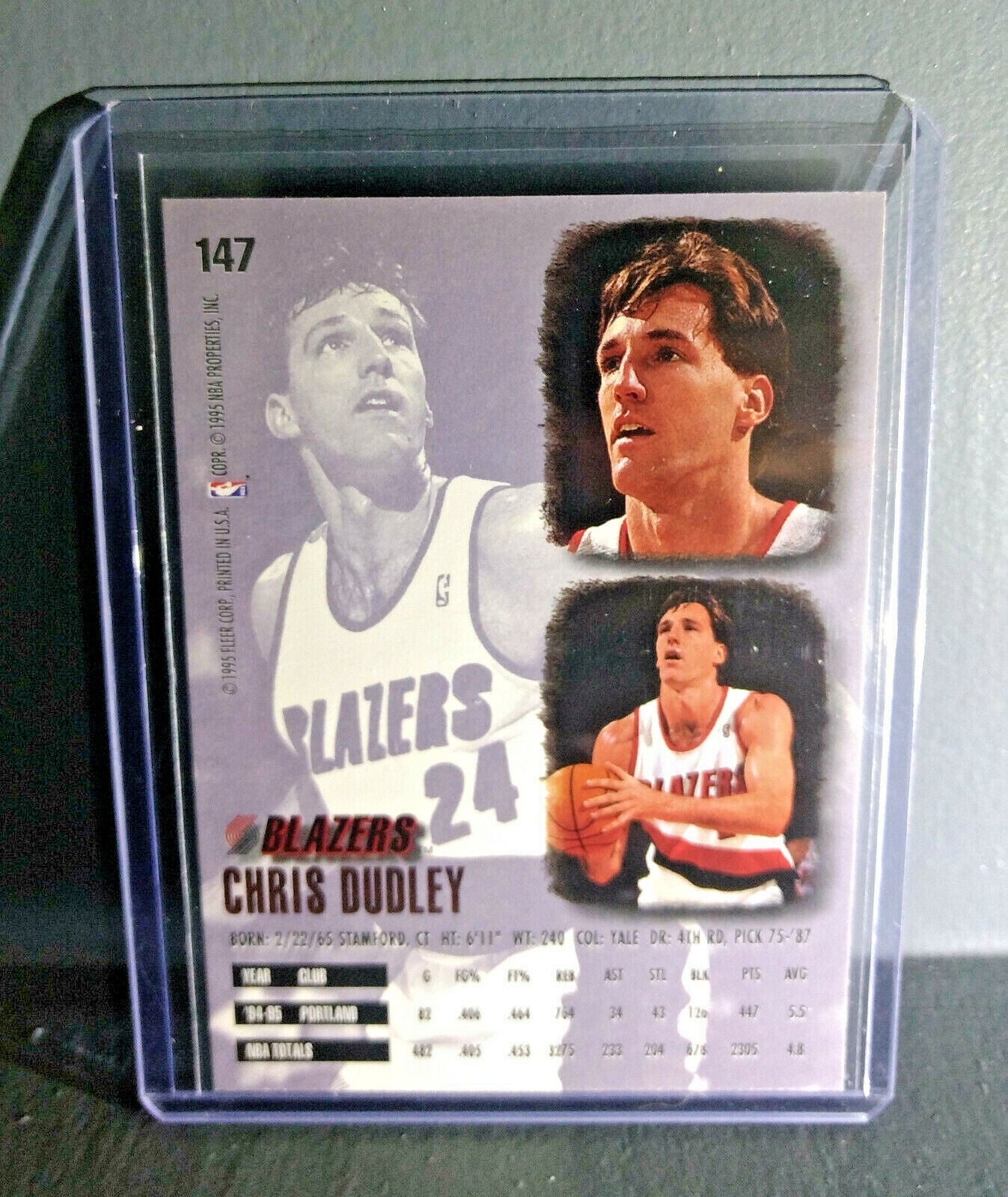 1995-96 Chris Dudley Fleer Ultra #147 Basketball Card