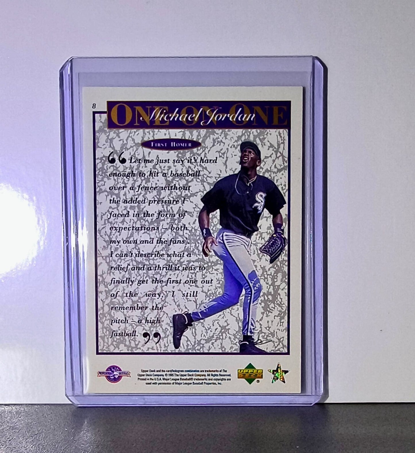 Michael Jordan 1995 Upper Deck Minors One on One #8 Card MLB Retirement
