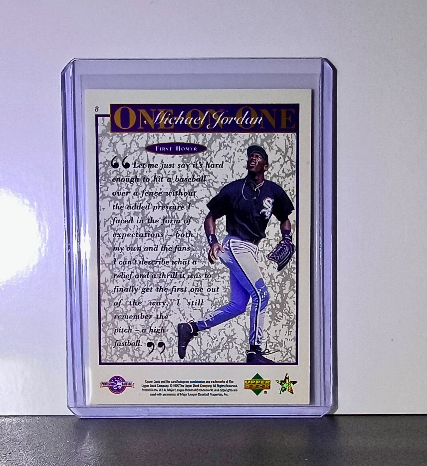 Michael Jordan 1995 Upper Deck Minors One on One #8 Card MLB Retirement