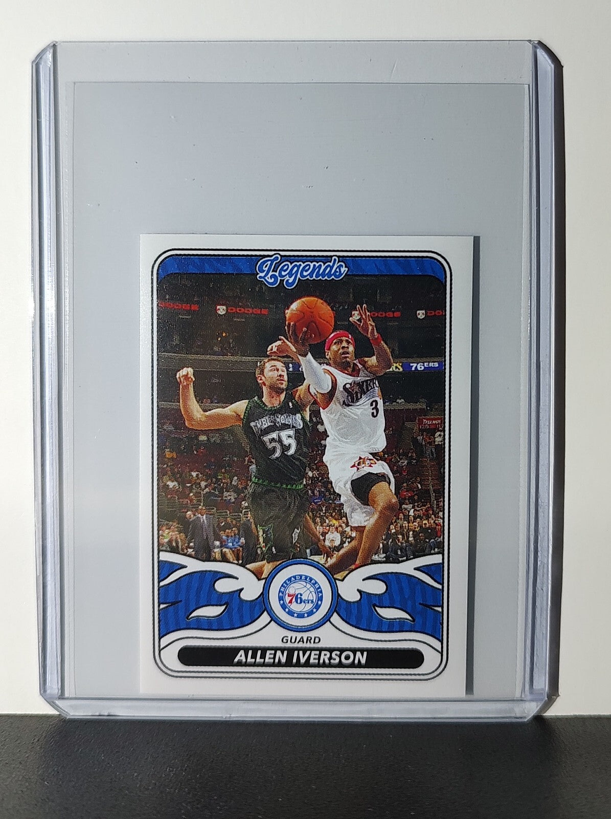 Allen Iverson Legends 2024-25 Panini NBA #491 Sticker Card Philadelphia 76ers