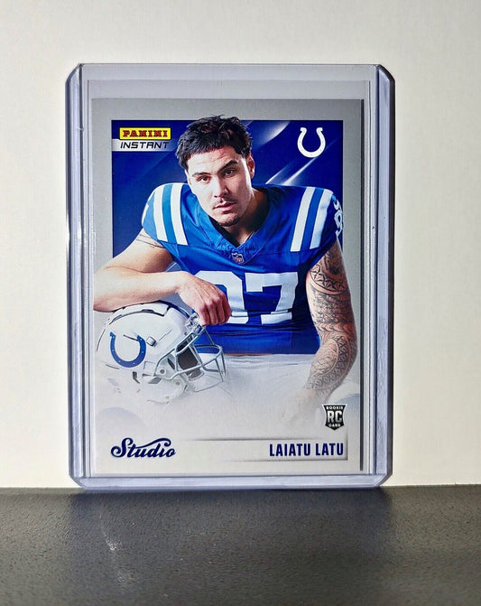 Laiatu Latu 2024 Panini NFL Studio Rookies #19 Card Indianapolis Colts 1/1672