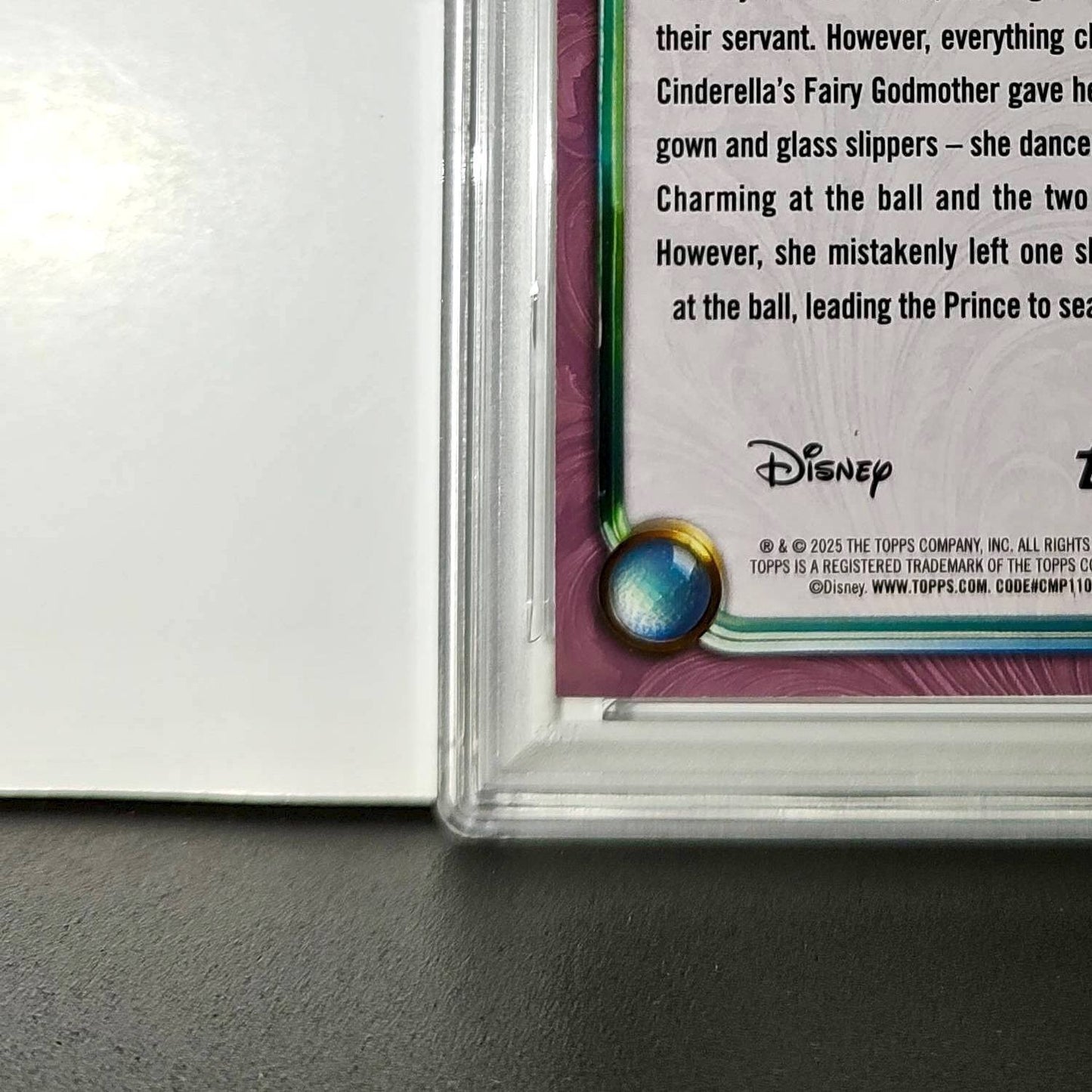 Cinderella 2025 Topps Disney Cartoon Princess #152 Card Cinderella PSA 9 MT
