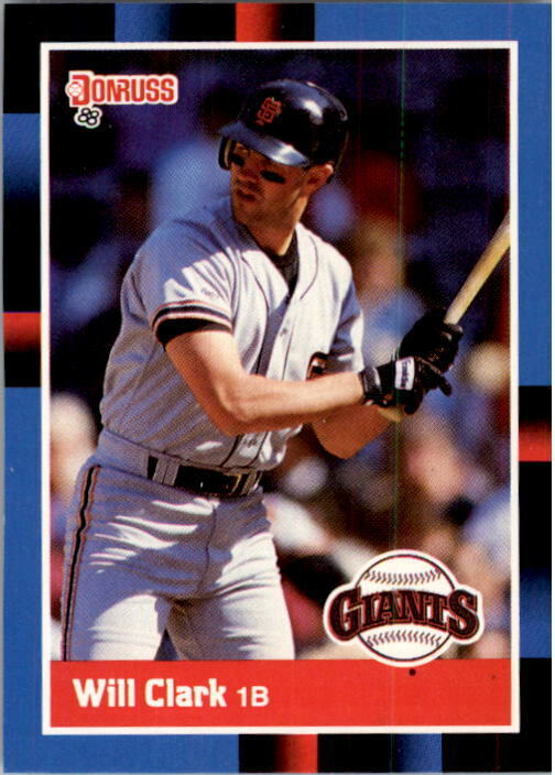 1988 Will Clark Donruss Baseball Card #204